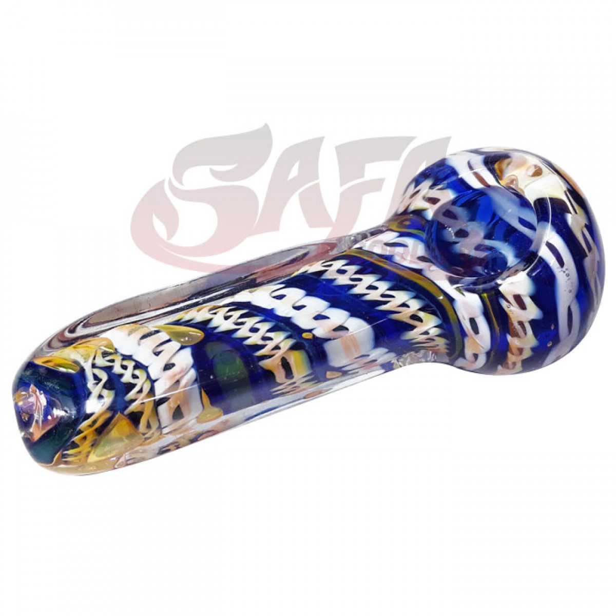 4 Inch Glass Hand Pipes - Cane